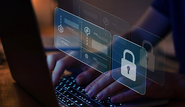 Cyber security symbol
