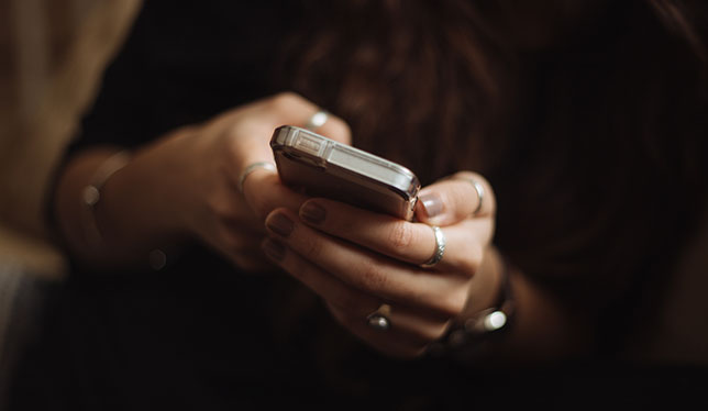 Mobile in hand