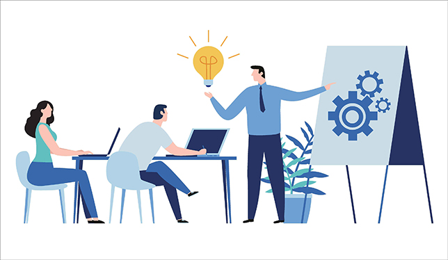 Professional training flat vector illustration picture 2